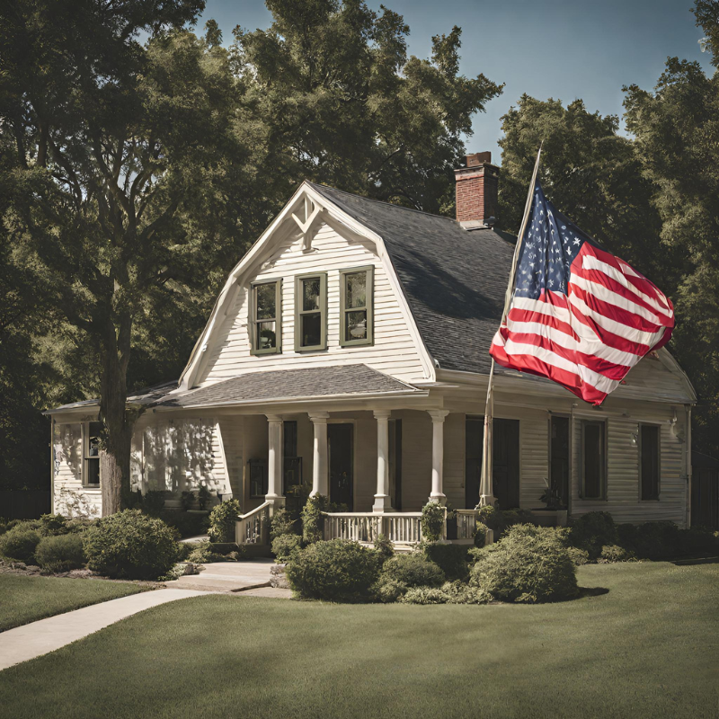 VA Loan Limits Colorado American Flag House